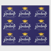 2025年卒業おめでとう！卒業パーティー ラッピングペーパー (フラット)