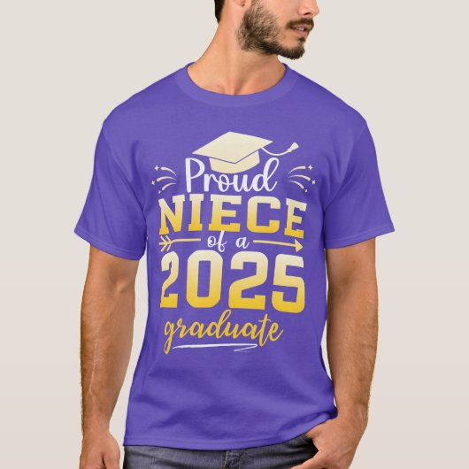 2025年卒業おめでとう!自慢の姪っ子 Tシャツ (正面)
