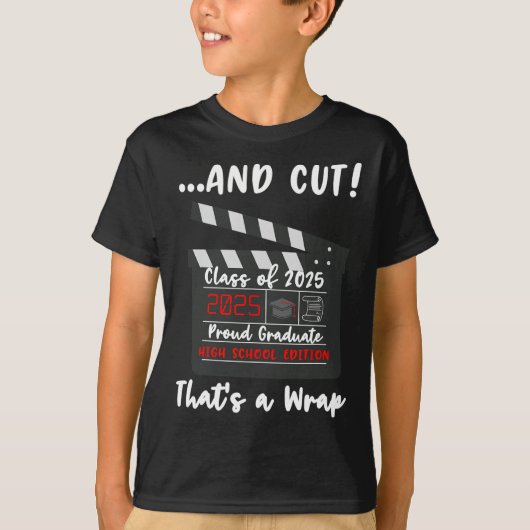 2025年卒業おもしろい引用文高Sc Tシャツ (正面)
