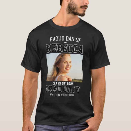 2025年卒業お父さんカスタム Tシャツ (正面)