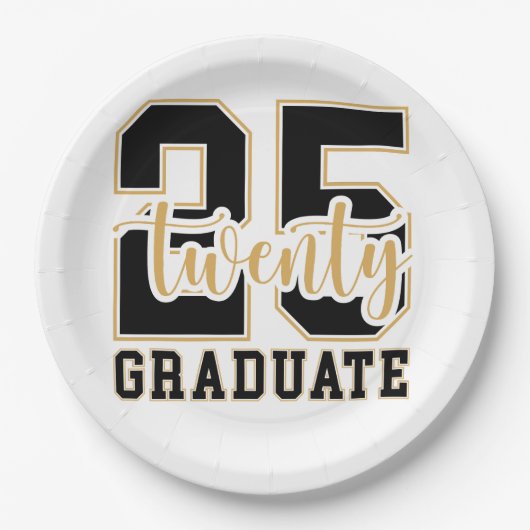 2025年卒業お祝い ペーパープレート (正面)