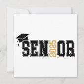 2025年卒業お祝い 招待状 (正面)