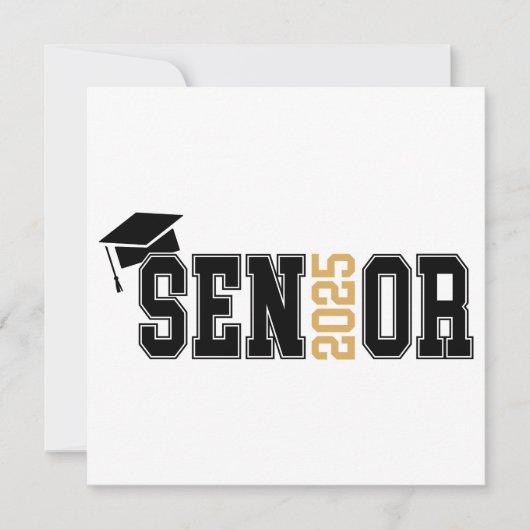 2025年卒業お祝い 招待状 (正面)