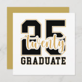 2025年卒業お祝い 招待状 (正面/裏面)