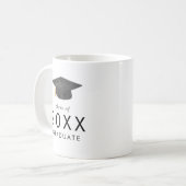 2025年卒業のシックグラードキャップクラス コーヒーマグカップ (正面左)