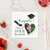 2025年卒業の白緑クラス スタンダードカクテルナプキン (インサイチュ)