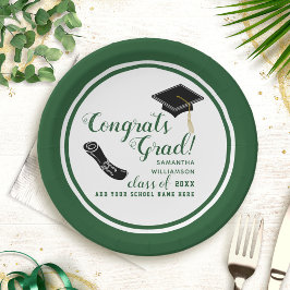 2025年卒業の白緑クラス ペーパープレート