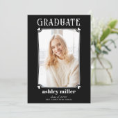 2025年卒業の落書きフレームGRADUATE 招待状 (スタンド正面)