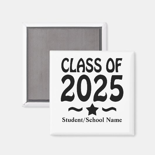 2025年卒業のGrad Star Class マグネット (正面/裏面)