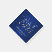 2025年卒業のScript Blue金ゴールドクラス スタンダードカクテルナプキン (角)