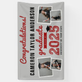 2025年卒業はっきりしたスケッチ4写真卒業パーティー 横断幕 (縦)