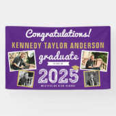 2025年卒業はっきりしたスケッチ4写真卒業パーティー 横断幕 (横)