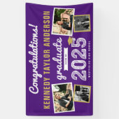 2025年卒業はっきりしたスケッチ4写真卒業パーティー 横断幕 (縦)