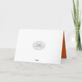 2025年卒業オレンジと黒のスクールカラー カード (裏面)