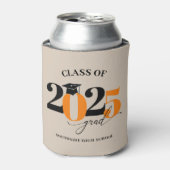 2025年卒業オレンジモダン科 缶クーラー (缶正面)