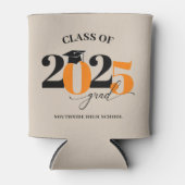 2025年卒業オレンジモダン科 缶クーラー (正面)