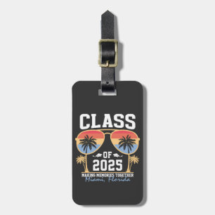 2025年卒業カスタム旅行グループのクラス ラゲッジタグ