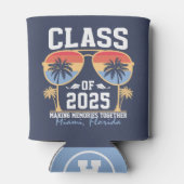 2025年卒業カスタム旅行グループのクラス 缶クーラー (裏面)