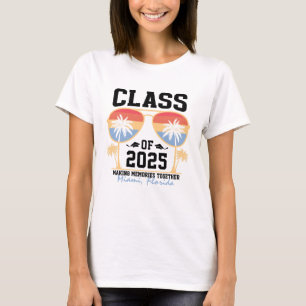 2025年卒業カスタム旅行グループのクラス Tシャツ
