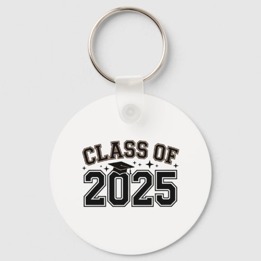 2025年卒業キーチェーンのクラス – 大学スタイル キーホルダー (正面)