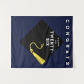 2025年卒業クラスのパーティー タペストリー (正面(横))