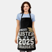 2025年卒業クラス姉妹の家族 エプロン (着用した状態)
