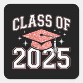 2025年卒業クラス誇りを持った- 2025年卒業クラス スクエアシール (正面)