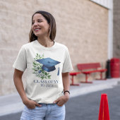 2025年卒業クラス青いモルタルボードで行った Tシャツ