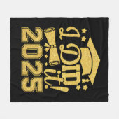 2025年卒業クラス2025年 フリースブランケット (正面(横))