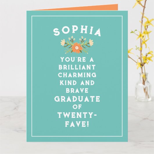 2025年卒業クラス カード (黄色い花)