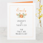 2025年卒業クラス カード (黄色い花)