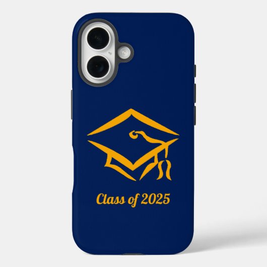2025年卒業クラス NVYGLD 年カスタマイズ Case-Mate iPhoneケース (裏面)