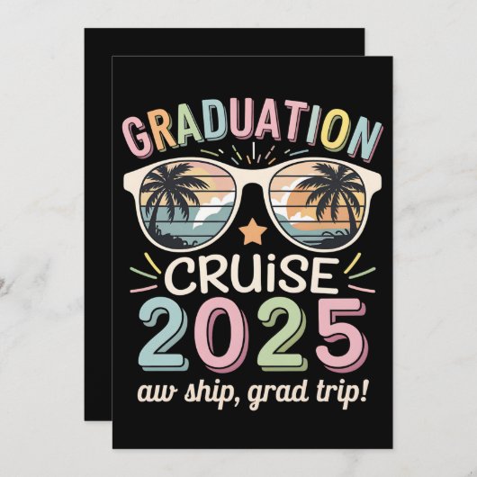 2025年卒業クルーズクルージング隊 招待状 (正面/裏面)