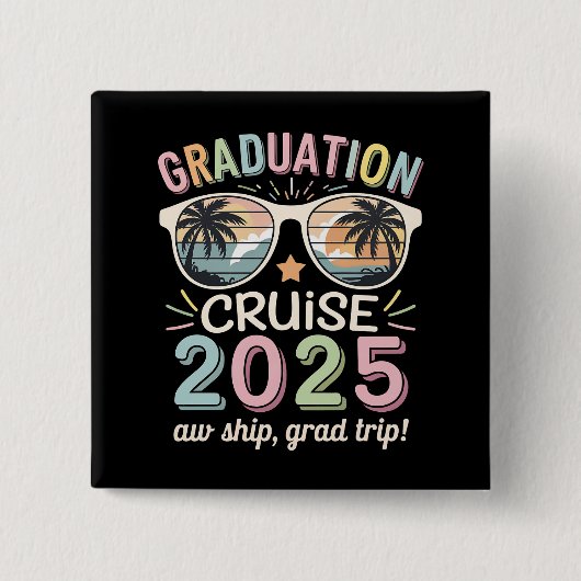 2025年卒業クルーズクルージング隊 缶バッジ (正面)