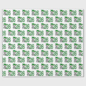 2025年卒業グリーンとブラック ラッピングペーパー (フラット)