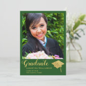 2025年卒業グリーンと金ゴールド卒業 案内状 (スタンド正面)