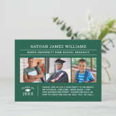 2025年卒業グリーン3写真卒業 招待状 (スタンド正面)