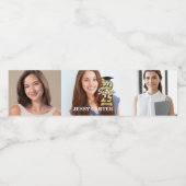 2025年卒業シニア卒業生のクラス3枚 ペットボトルラベル (シングルラベル)