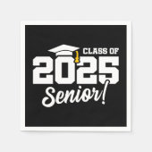 2025年卒業シニア2025年クラス スタンダードカクテルナプキン (正面)