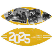 2025年卒業シニア4フォトイエロー アメリカンフットボール (パネル)