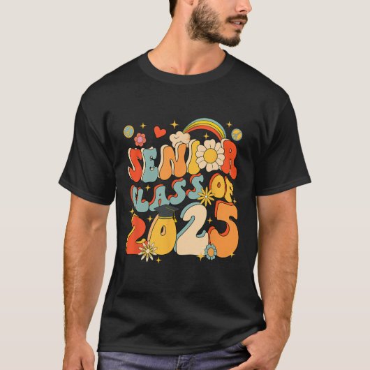 2025年卒業スクールレトロGroovのシニア25クラス Tシャツ (正面)