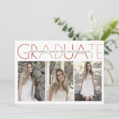 2025年卒業テラコッタ卒業写真のクラス 招待状 (スタンド正面)