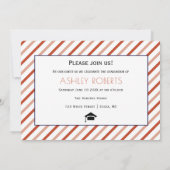 2025年卒業テラコッタ卒業写真のクラス 招待状 (裏面)