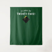 2025年卒業パーティクラスの写真の背景 タペストリー (正面)