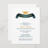 2025年卒業パーティクラス招待状 招待状 (正面/裏面)