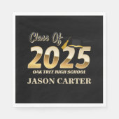 2025年卒業パーティーのシニア大学院 スタンダードランチョンナプキン (正面)