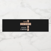 2025年卒業パーティーのシニア大学院 ペットボトルラベル (シングルラベル)