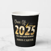 2025年卒業パーティーのシニア大学院 紙コップ (正面)