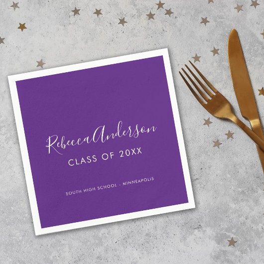 2025年卒業パーティーの大学院スクリップクラス スタンダードカクテルナプキン