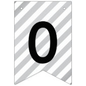 2025年卒業パーティーモダンシルバー バンティングフラッグ (第2の旗)